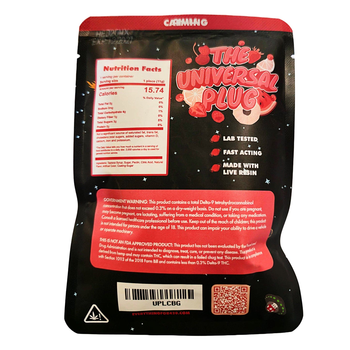 Everything 420 The Universal Plug THC CBN CBD Gummies 20mg 10ct