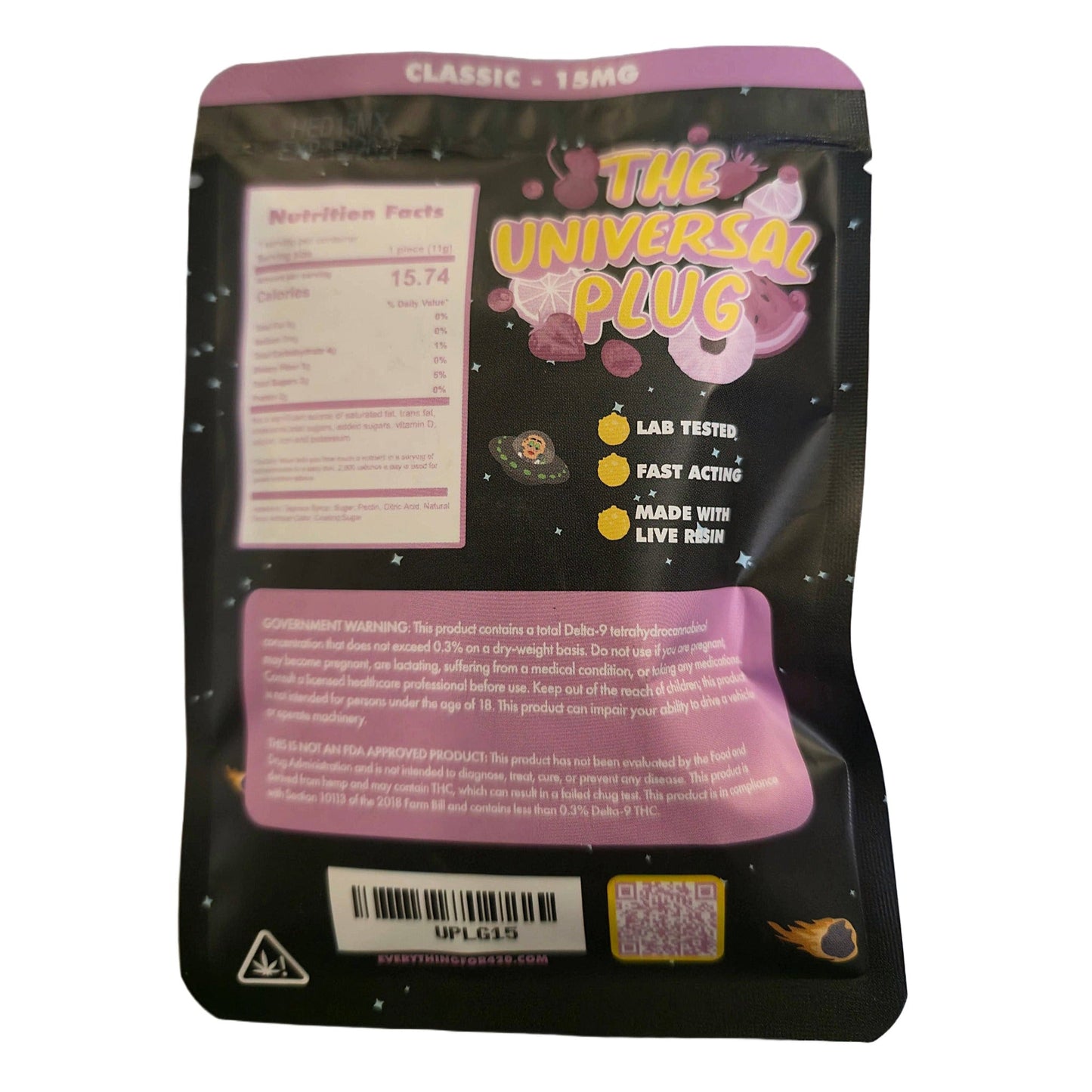 The Universal Plug THC Gummies 15mg 10ct