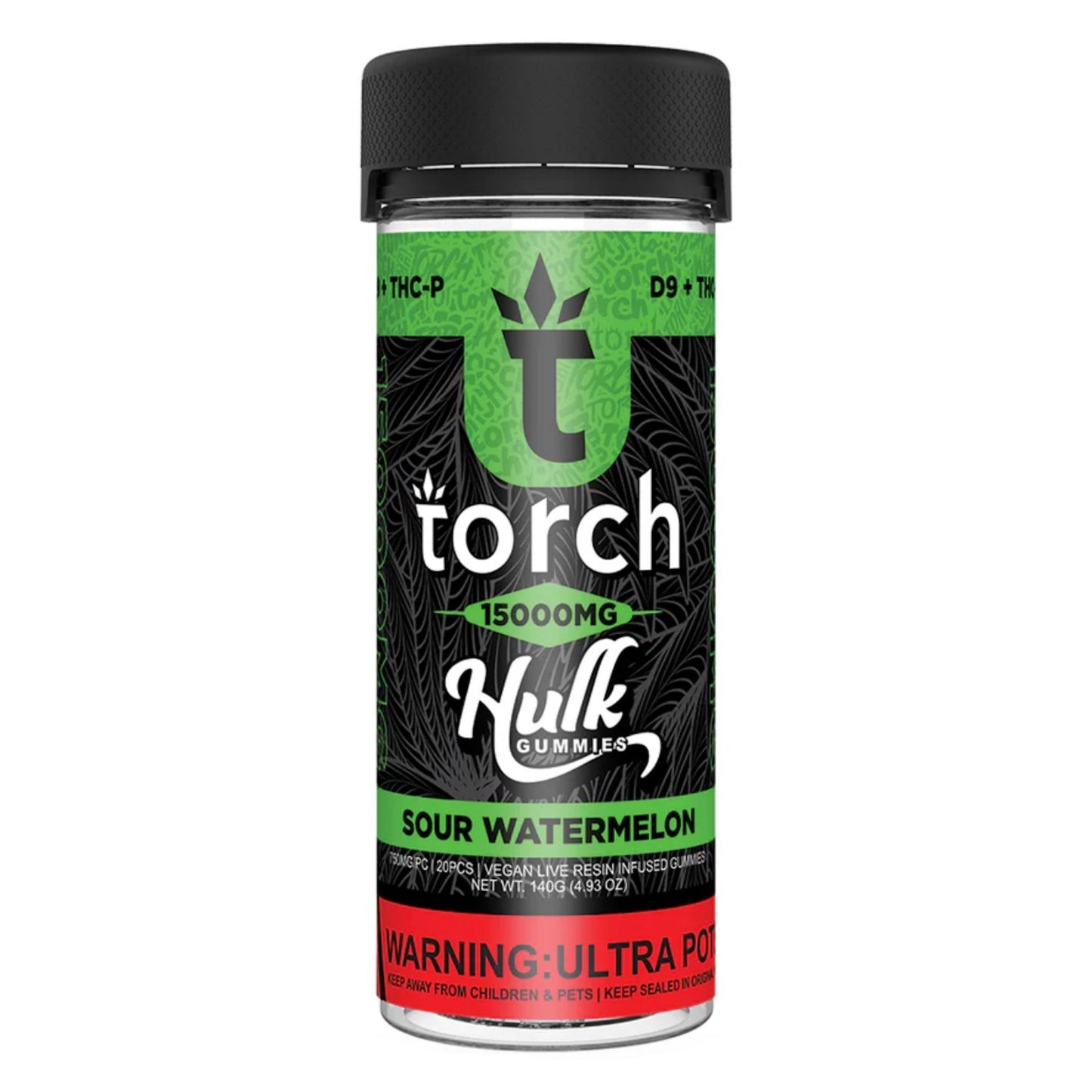 Torch Hulk Sour Watermelon Gummies 15000mg 20ct