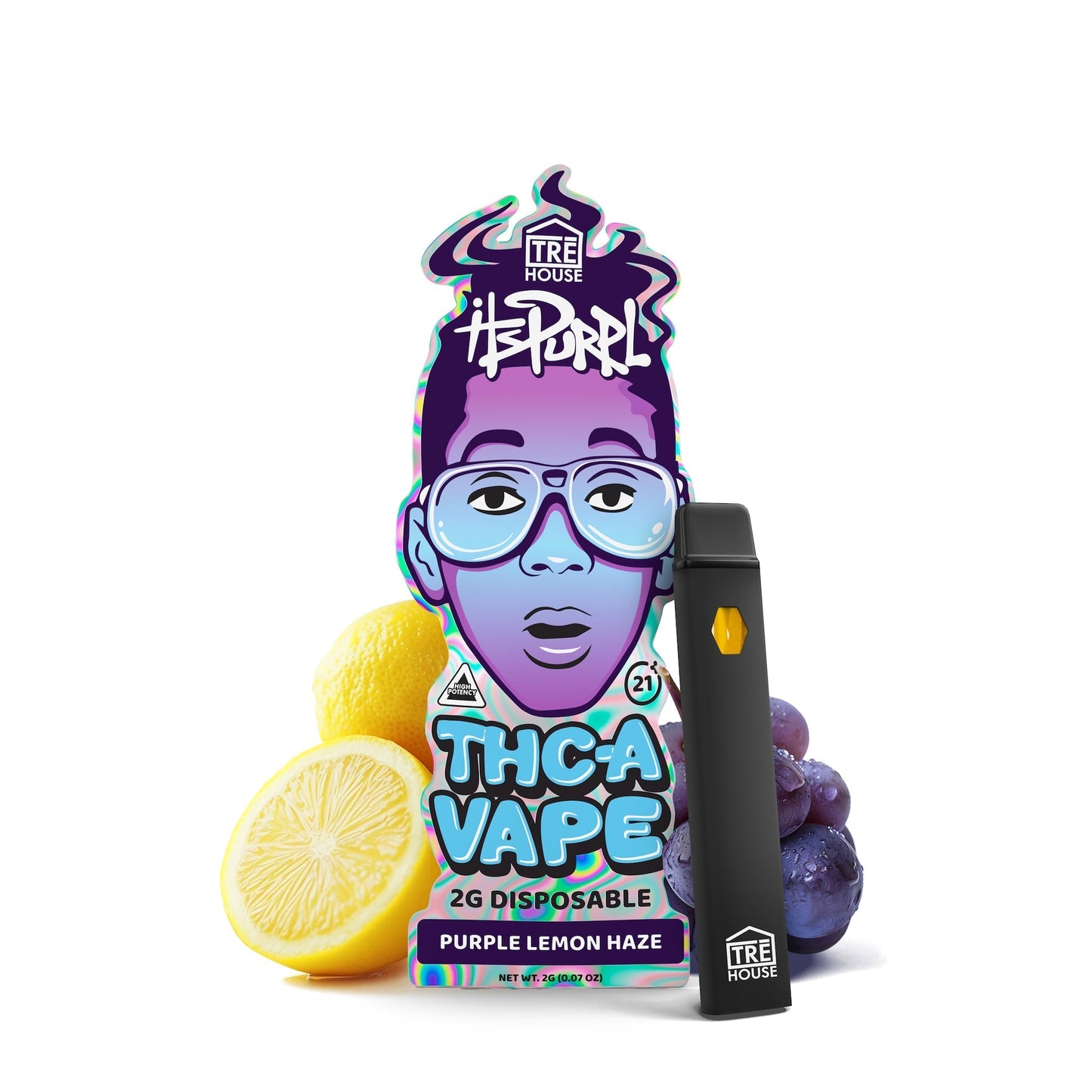Tre House ItsPurple THC-A Vaporizer 2000mg