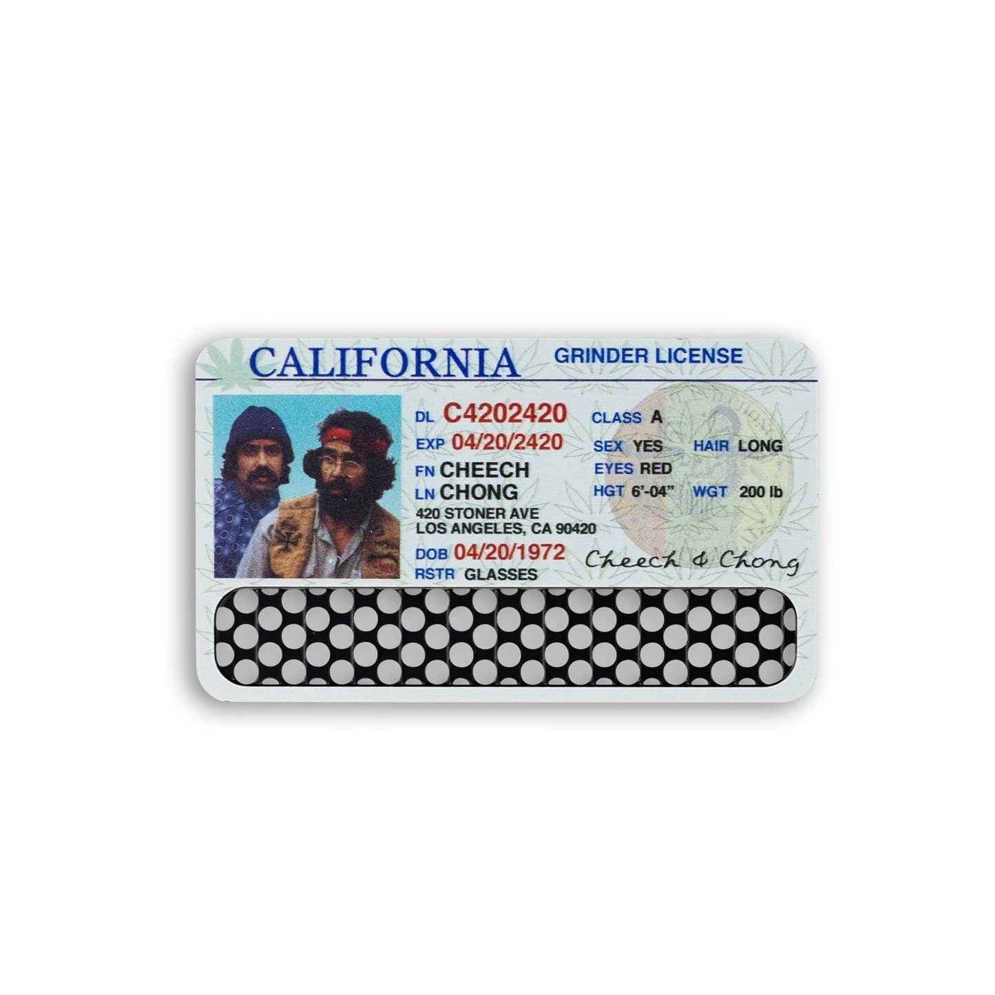 V Syndicate Cheech N Chong Nonstick Grinder Card