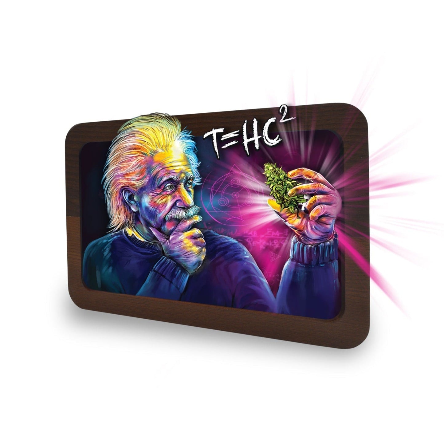 V Syndicate T=HC2 3D HD Wood Rolling Tray 8in