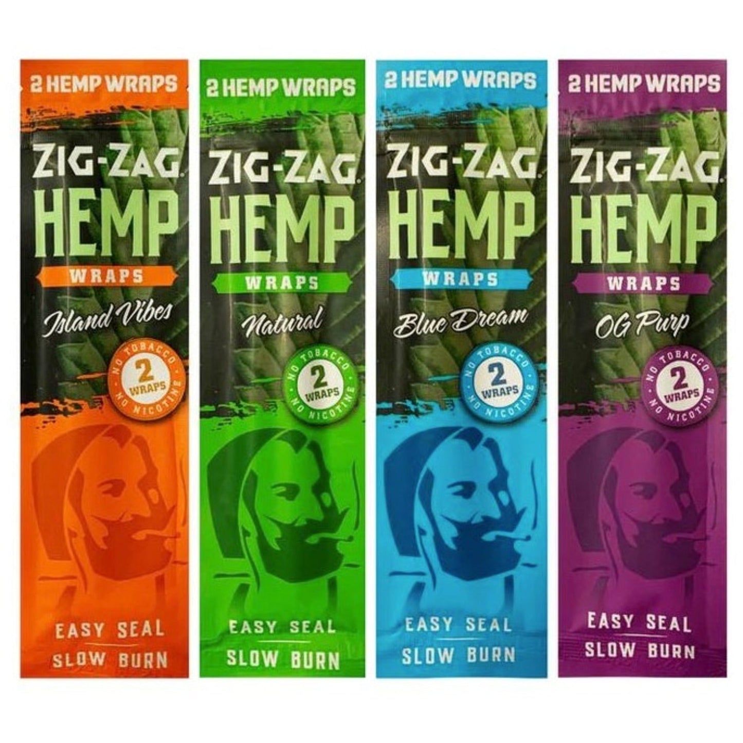 Zig Zag Hemp Wraps 2 Pack Natural Hemp