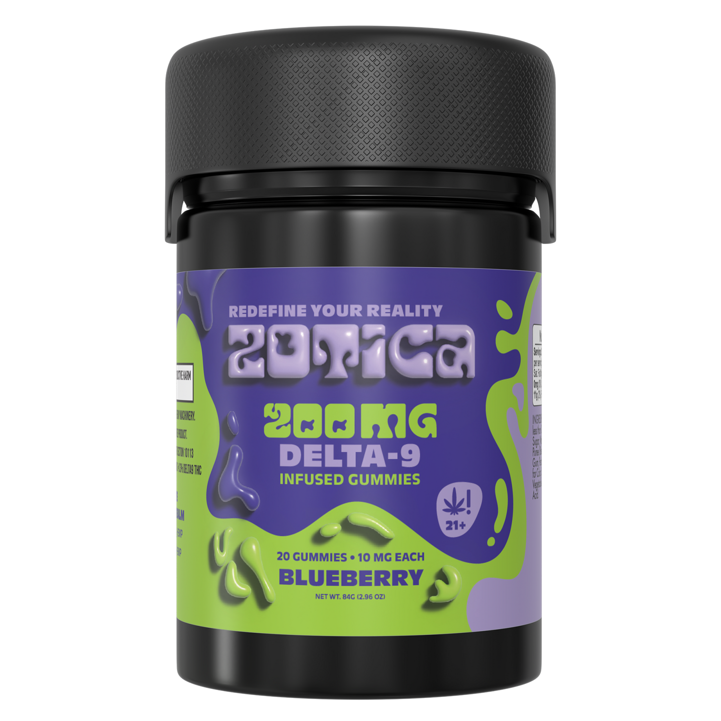 Zotica Delta 9 Blueberry Gummies 200mg