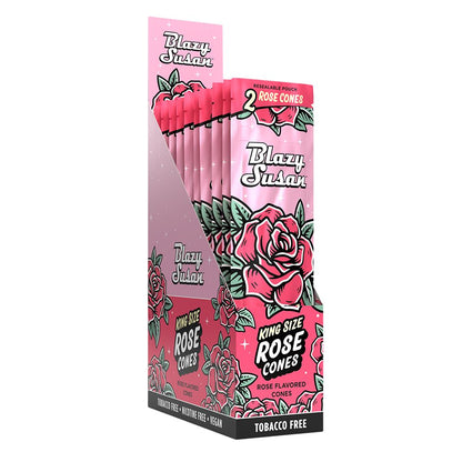 10CT  - Blazy Susan Rose Cones - 2PK