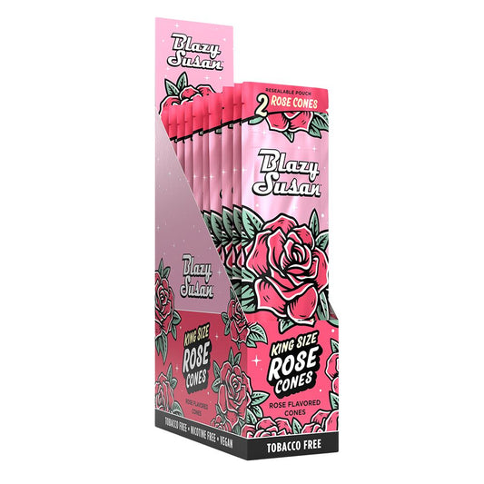 10CT  - Blazy Susan Rose Cones - 2PK