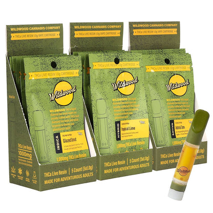 Wildwood Dispensary Grade Live Resin THCA Cartridge | 1g | 5ct