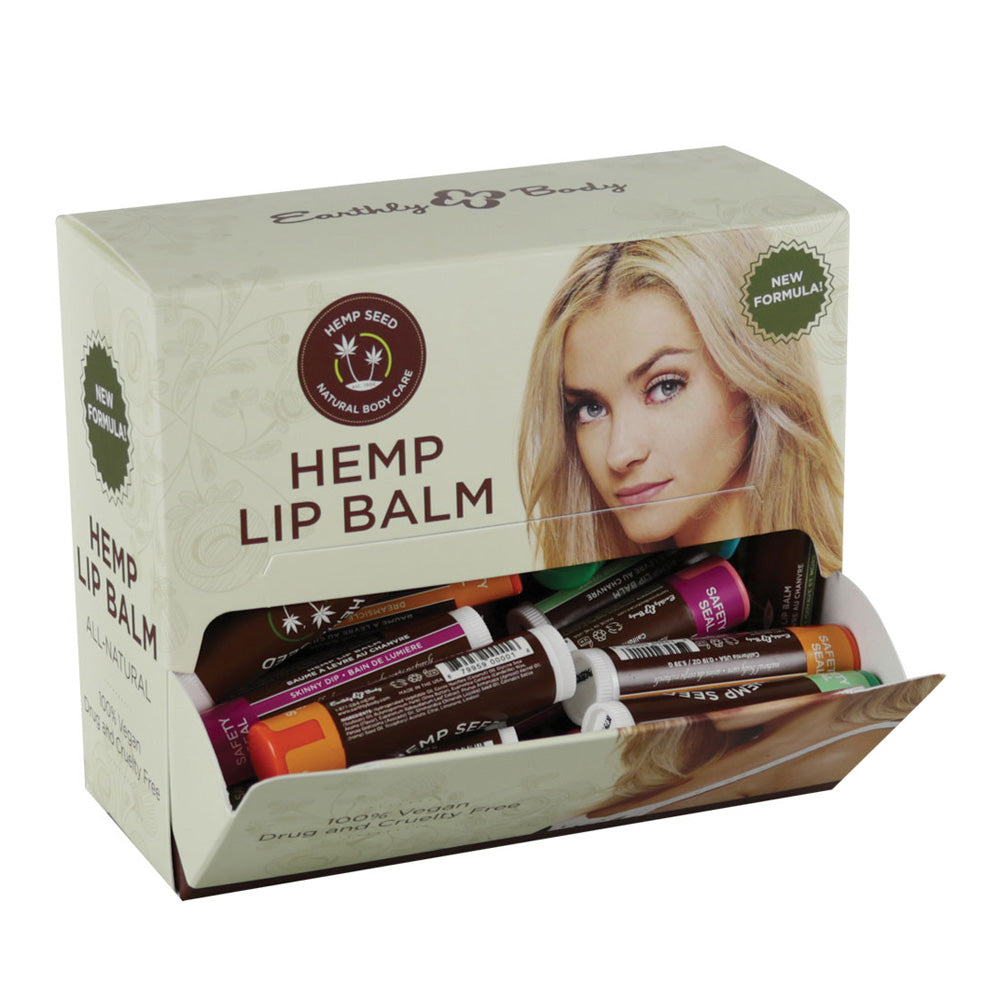 Earthly Body Hemp Lip Balm - 1oz / Assorted - 48PC