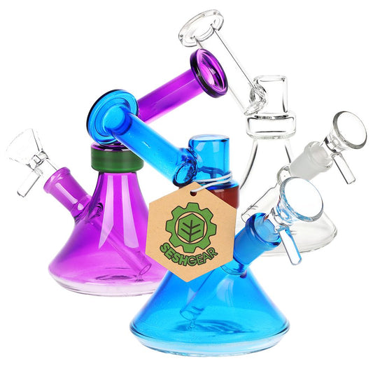 SeshGear Bell Ringer أنبوب ماء زجاجي - 6 بوصة / 3 قطع