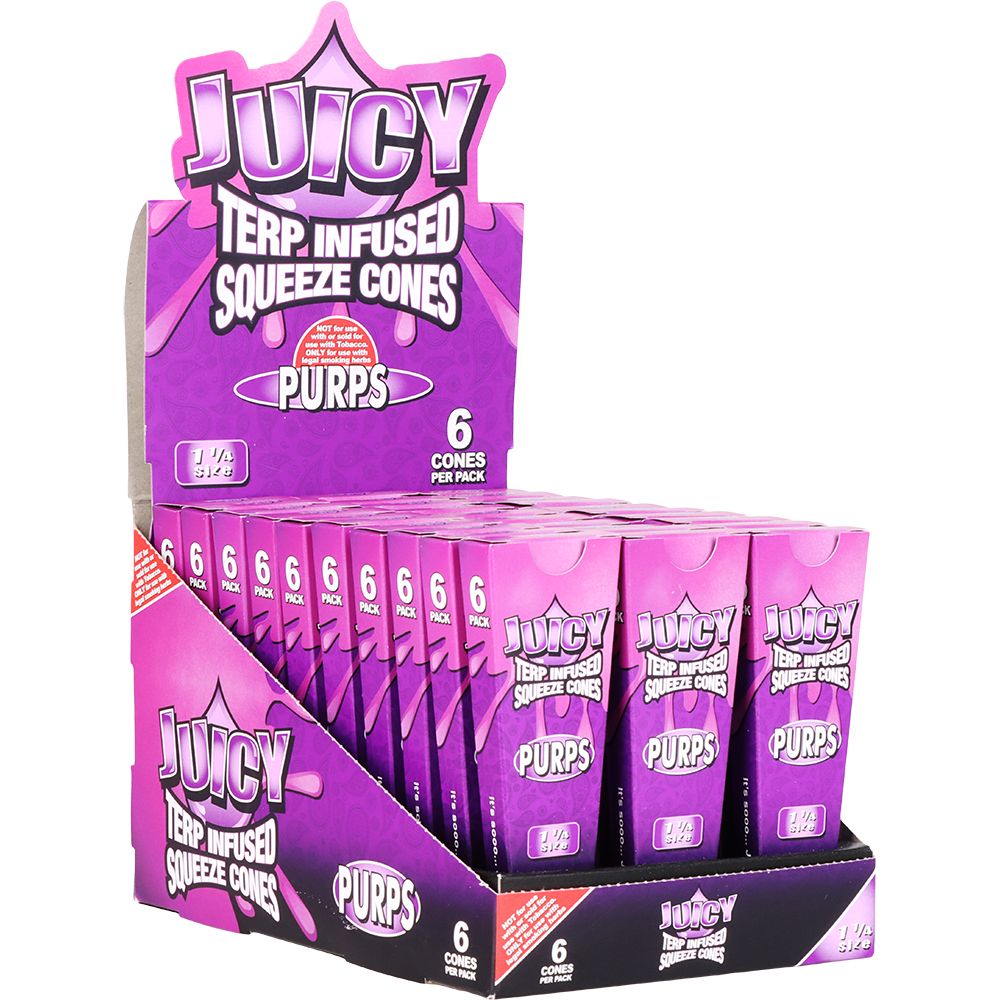 Juicy Terp Infused Squeeze Cones | Purps | 30pk
