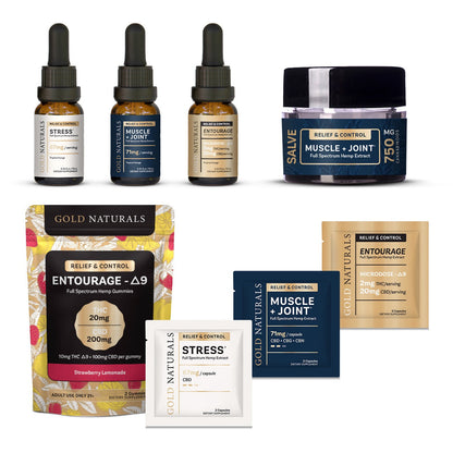 Gold Naturals Sample Kit- Family of Products