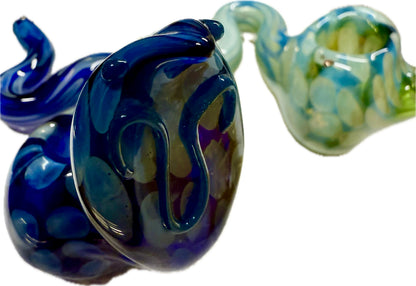 5” COBRA Tobacco Dry Herb Hand Pipe Borosilicate Glass - Colors May Vary