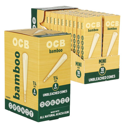 OCB Unbleached Bamboo Pre-Rolled Cones | 24pk