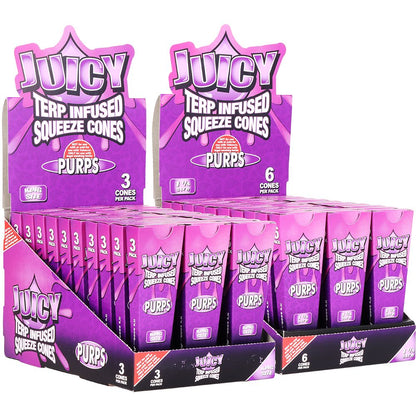 Juicy Terp Infused Squeeze Cones | Purps | 30pk