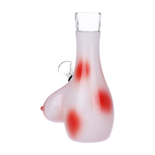 SeshGear Buxom Bosom Glass Water Pipe - 7.5 بوصة / جروميت