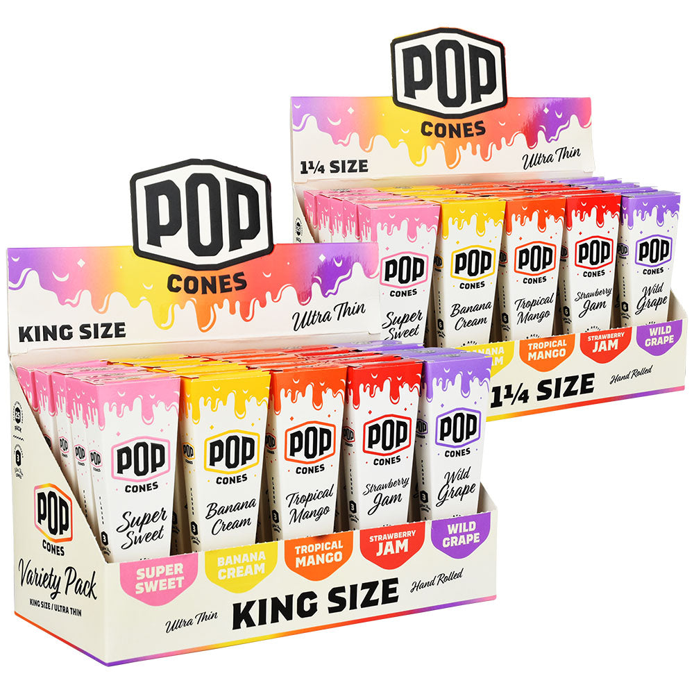 POP Cones Ultra Thin | Assorted Flavors | 25pc