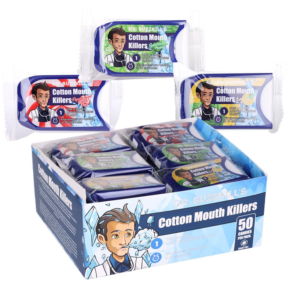 Dr. Buzzkill's CottonMouth Killers Candy | 50pc | 24pk
