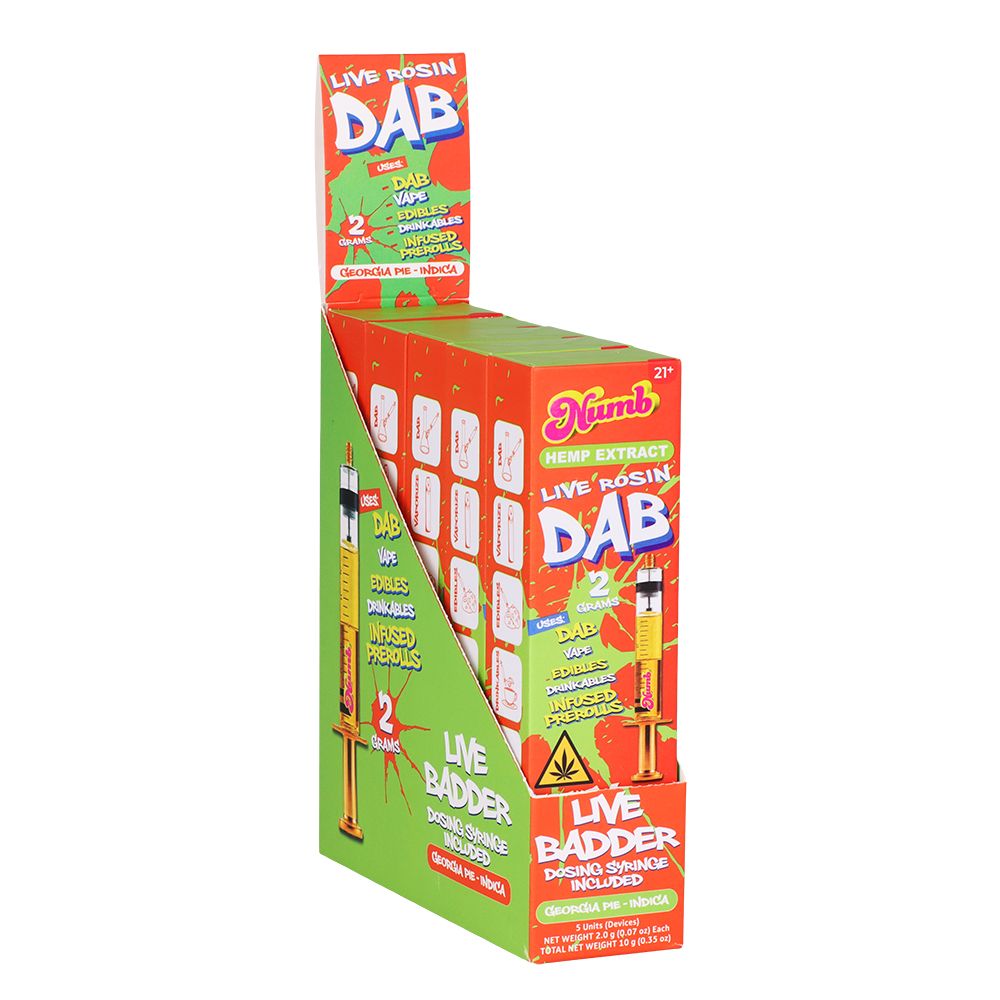 Numb THCA Live Rosin Badder Glass Syringe | 2g | 5ct