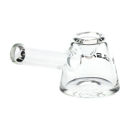 Pulsar Slant Neck Beaker Glass Water Pipe Zippered Case Travel Kit - 7" / Clear