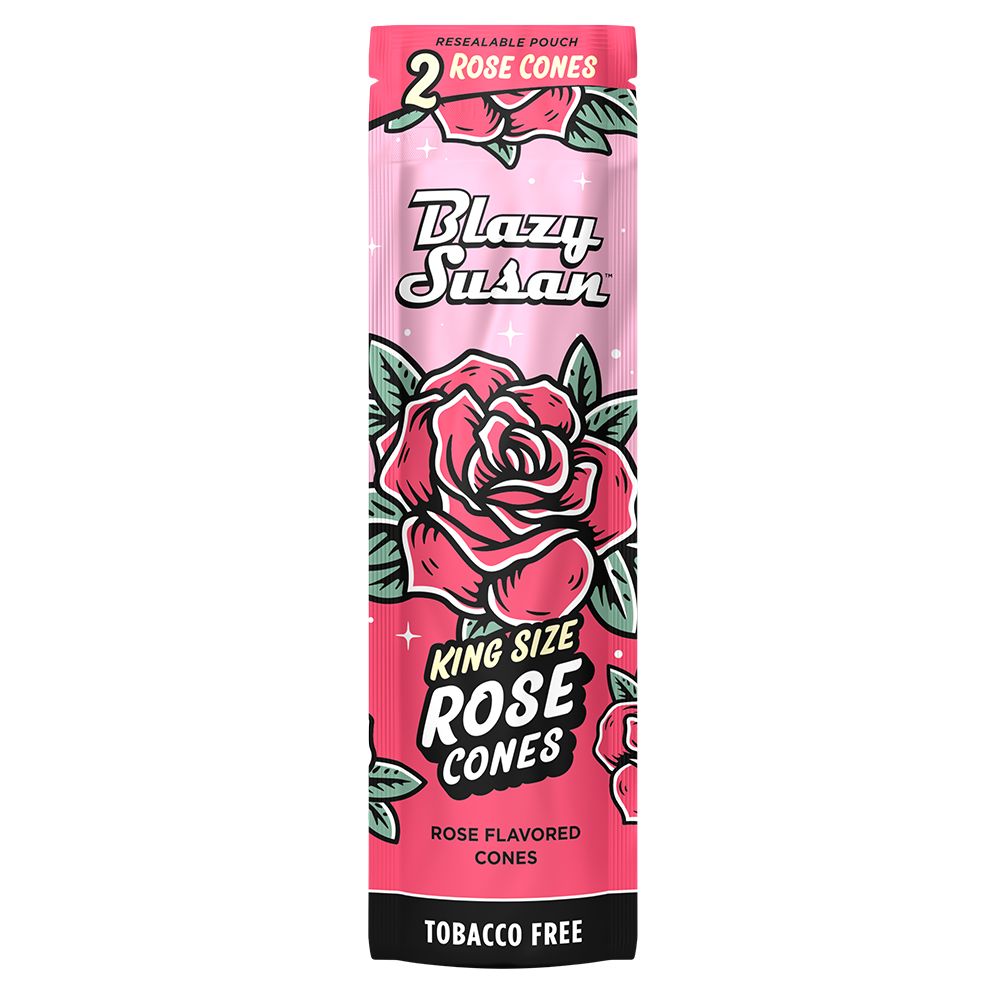 10CT  - Blazy Susan Rose Cones - 2PK