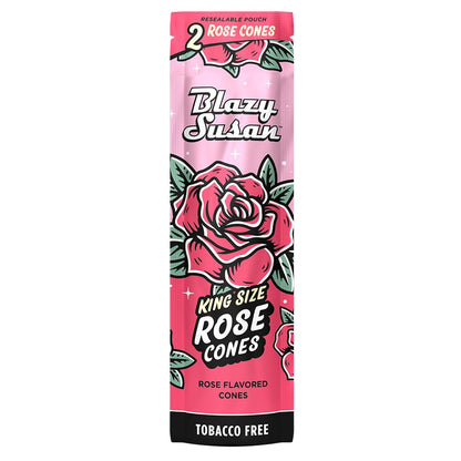 10CT  - Blazy Susan Rose Cones - 2PK