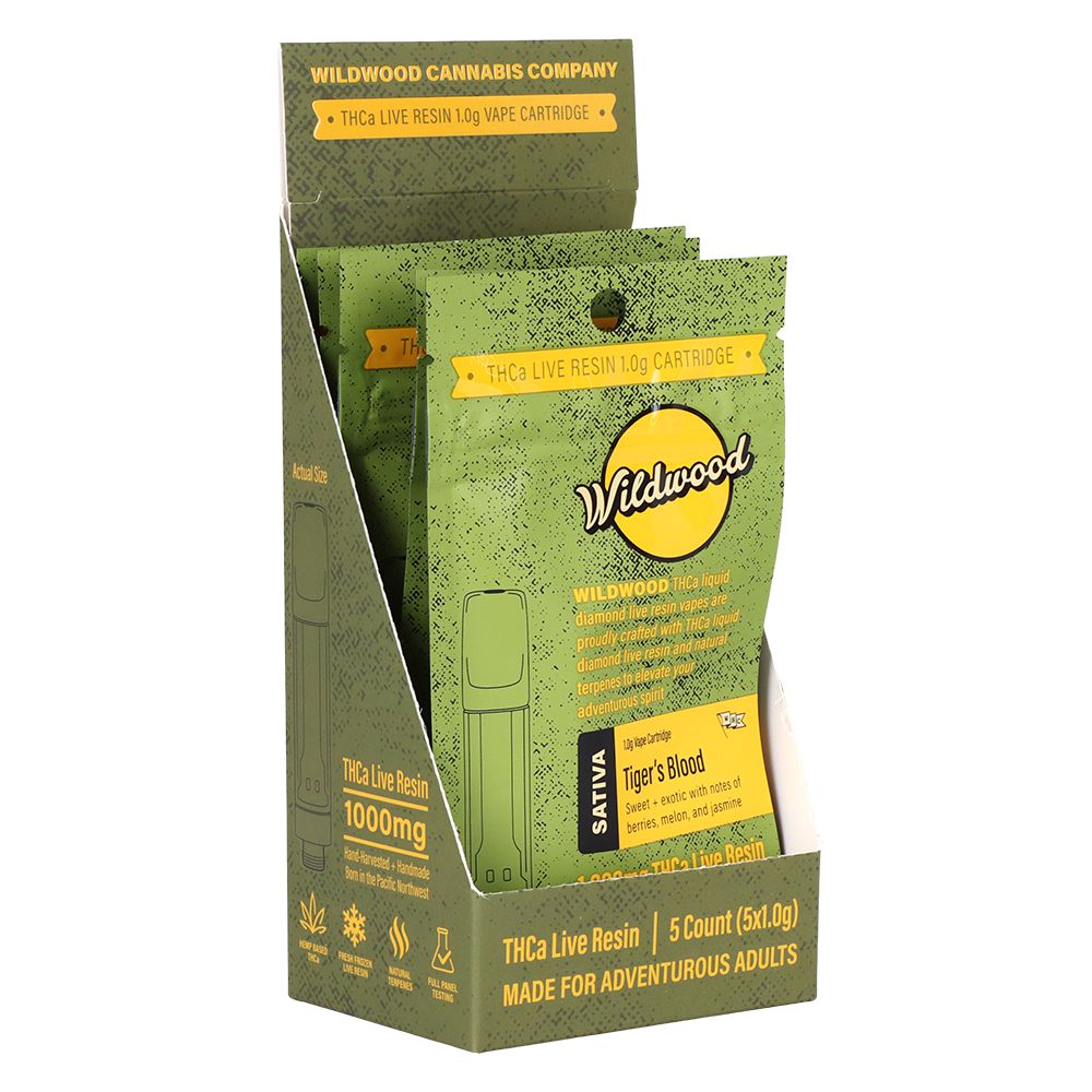 Wildwood Dispensary Grade Live Resin THCA Cartridge | 1g | 5ct