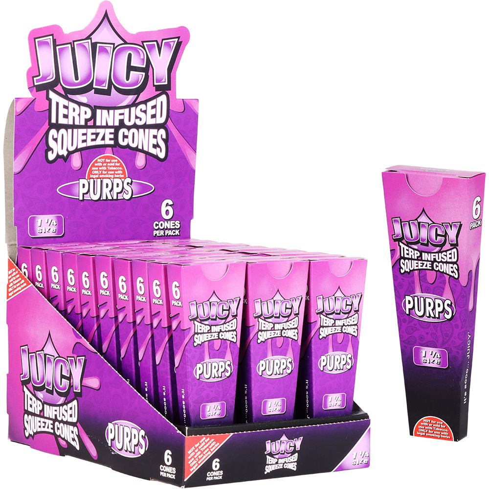 Juicy Terp Infused Squeeze Cones | Purps | 30pk