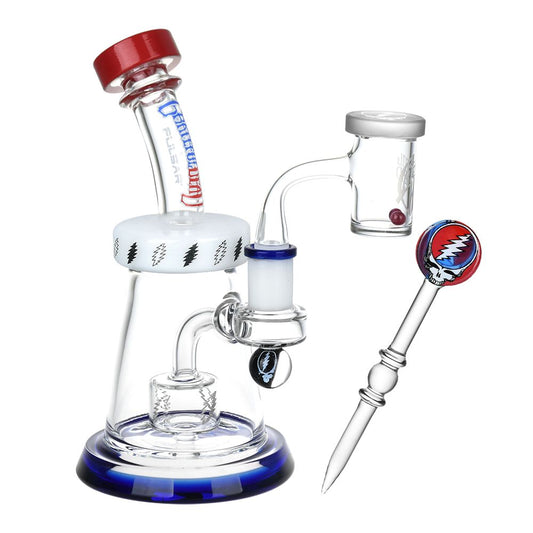 مجموعة ريج Grateful Dead x Pulsar Lightning Bell Dab - 7.5 بوصة / 14 ملم F