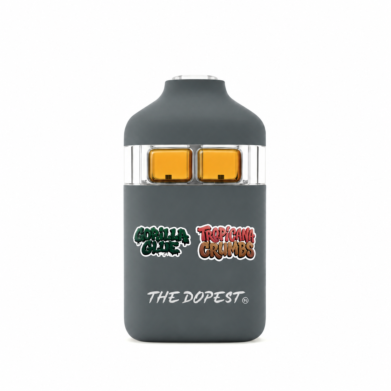 The Dopest Gorilla Glue X Tropicana Crumbs 2G THCA Dual Flavor Disposable
