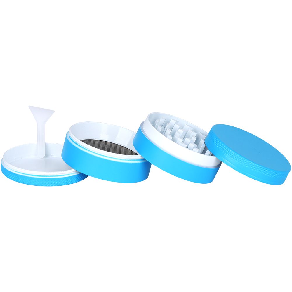 12CT - SeshGear Glow In The Dark Metal Grinder - 4pc / 1.75" / Assorted Colors