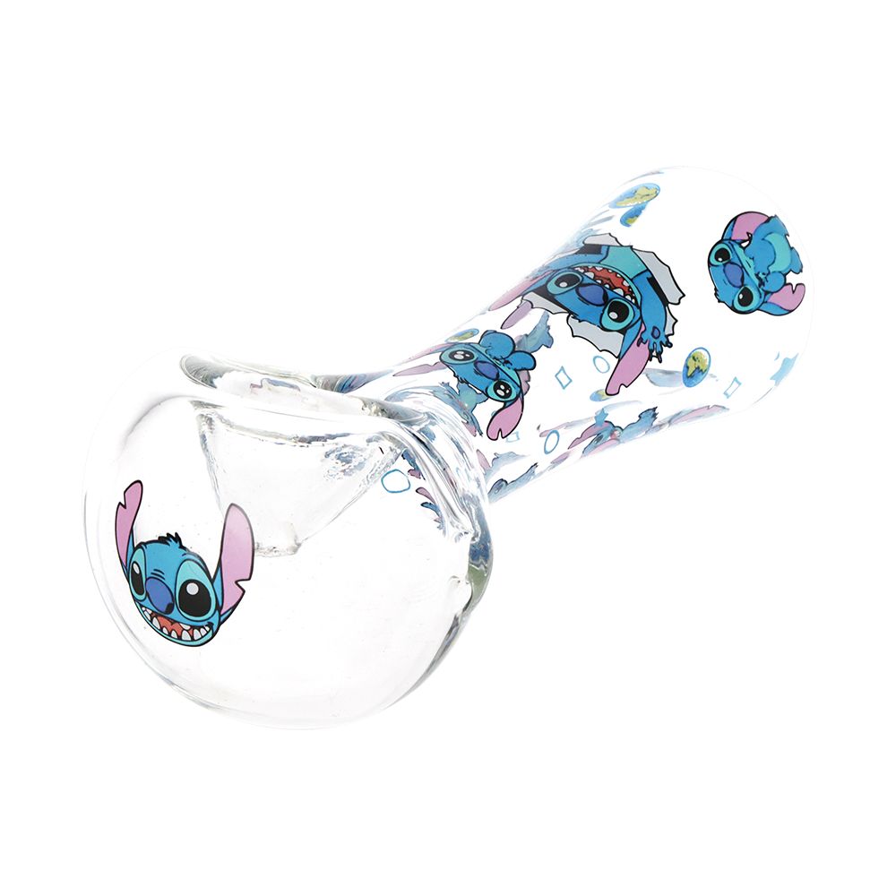Little Blue Creature Glass Spoon Pipe - 4.5" 3ct