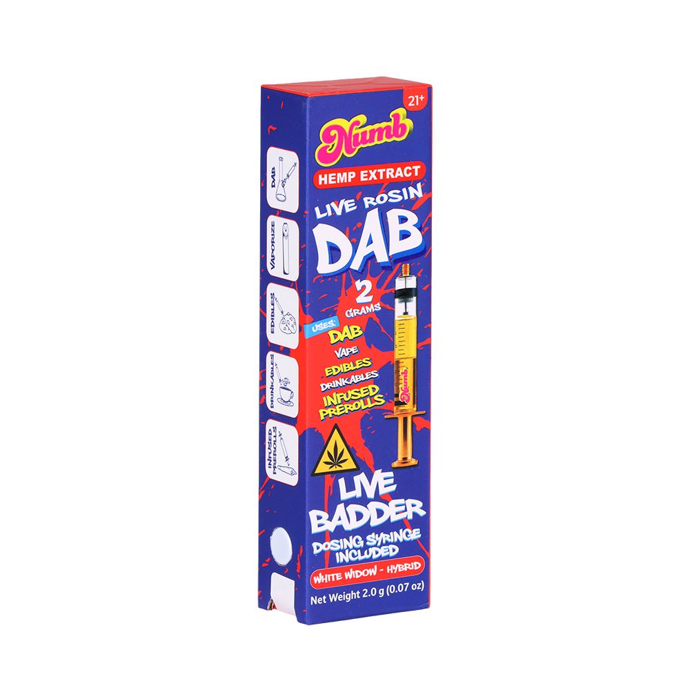 Numb THCA Live Rosin Badder Glass Syringe | 2g | 5ct