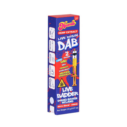 Numb THCA Live Rosin Badder Glass Syringe | 2g | 5ct