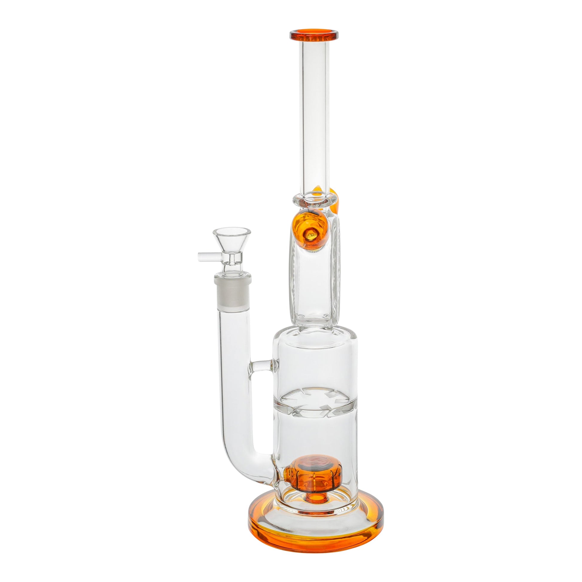 Amy 4:20 Clock Bong 16in Matrix Percolator Borosilicate Glass