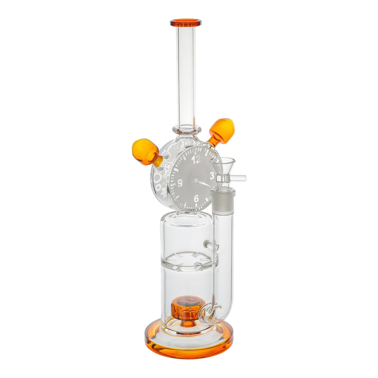 Amy 4:20 Clock Bong 16in Matrix Percolator Borosilicate Glass