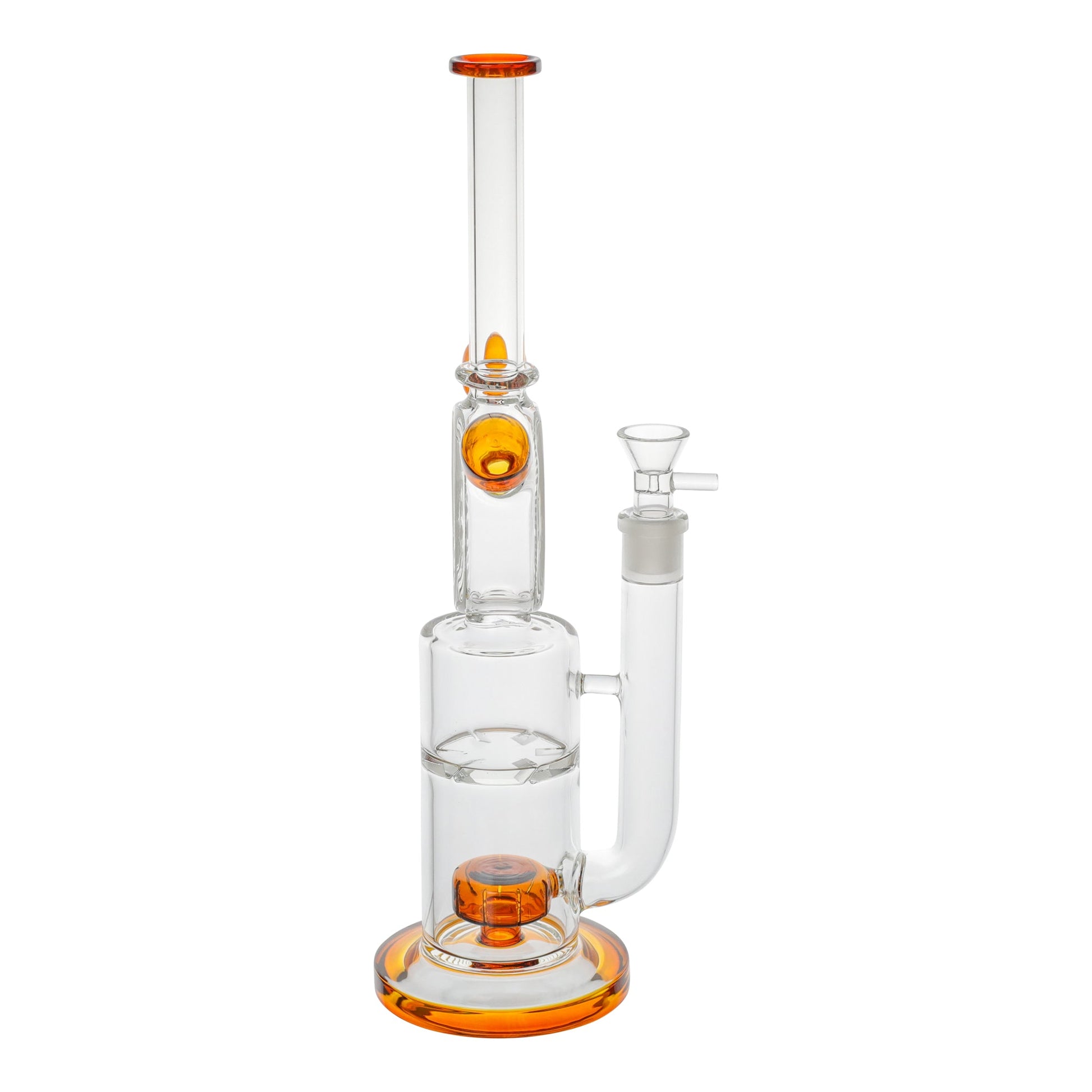 Amy 4:20 Clock Bong 16in Matrix Percolator Borosilicate Glass
