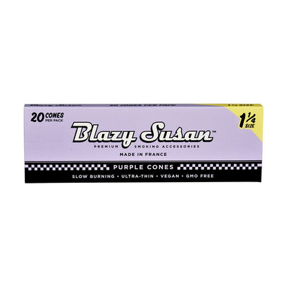 Blazy Susan Pre-Rolled Cones Slide Box | 1 1/4 | 20pc | 12pk Blazy Susan Pre-Rolled Cones Slide Box | 1 1/4 | Cone