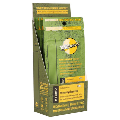 Wildwood Dispensary Grade Live Resin THCA Disposable | 2g | 5ct