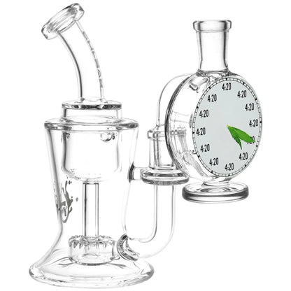 AFG Distribution 420 Pulsar Timepiece Glass Ash Catcher 4in 14mm Male 90°
