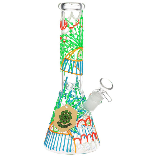 وعاء زجاجي SeshGear 420 Drizzle G.I.T.D Beaker - 10 بوصة / 14 مم أنثى