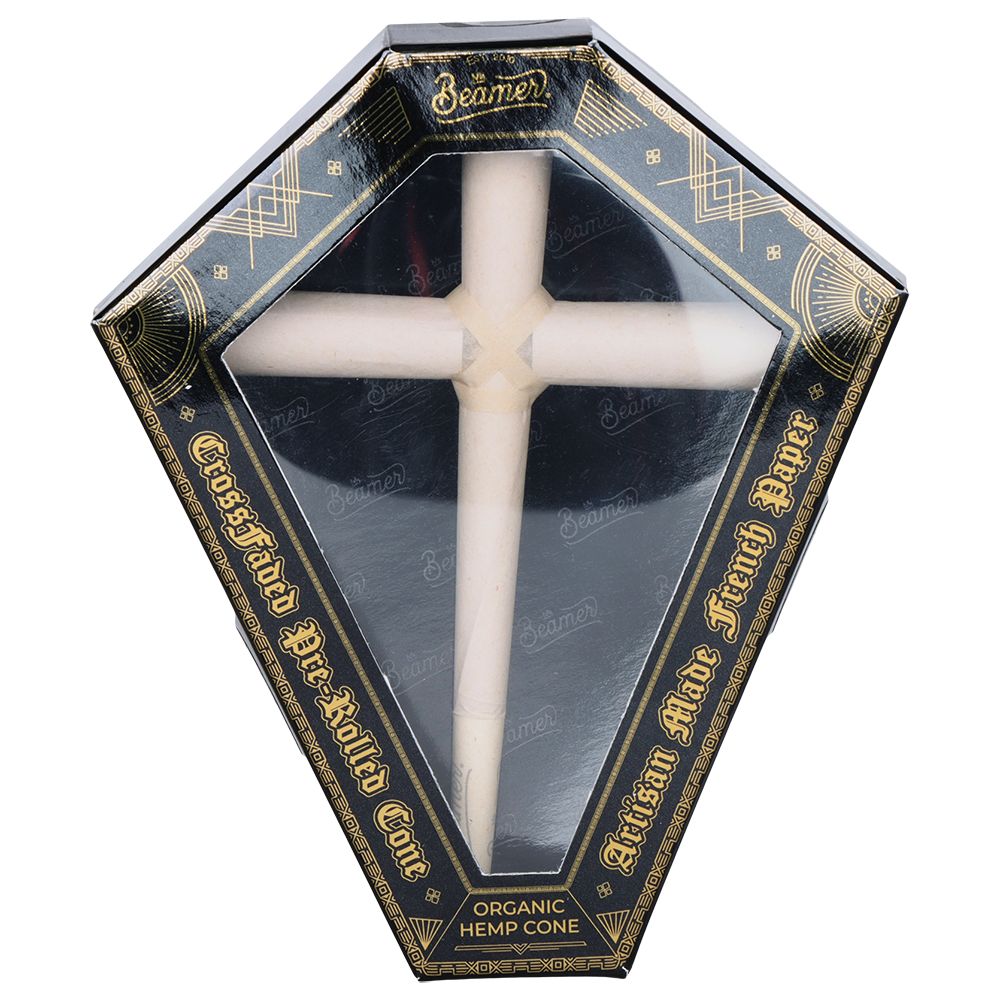 8CT - Beamer CrossFaded Organic Hemp Pre-Rolled Cross-Shaped Cone
