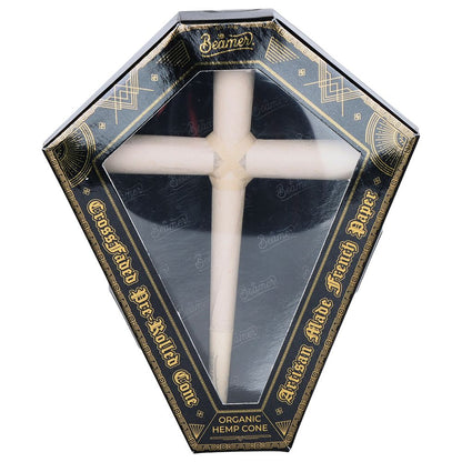 8CT - Beamer CrossFaded Organic Hemp Pre-Rolled Cross-Shaped Cone