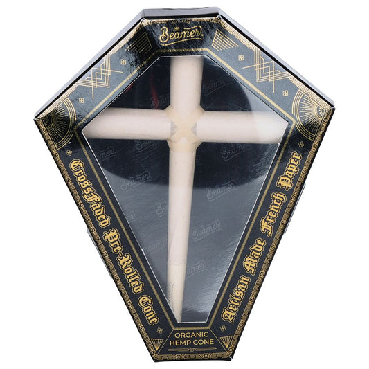 8CT - Beamer CrossFaded Organic Hemp Pre-Rolled Cross-Shaped Cone