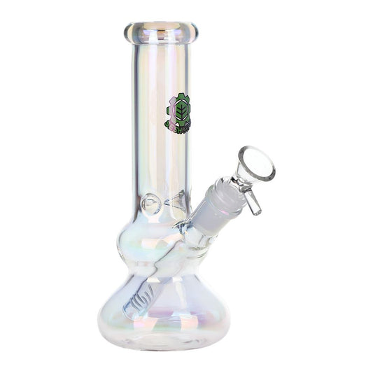 بايب ماء زجاجي مطلي بالكهرباء سعة 8 بوصة من SeshGear Double Bubble / أنثى 14 مم / تختلف الألوان
