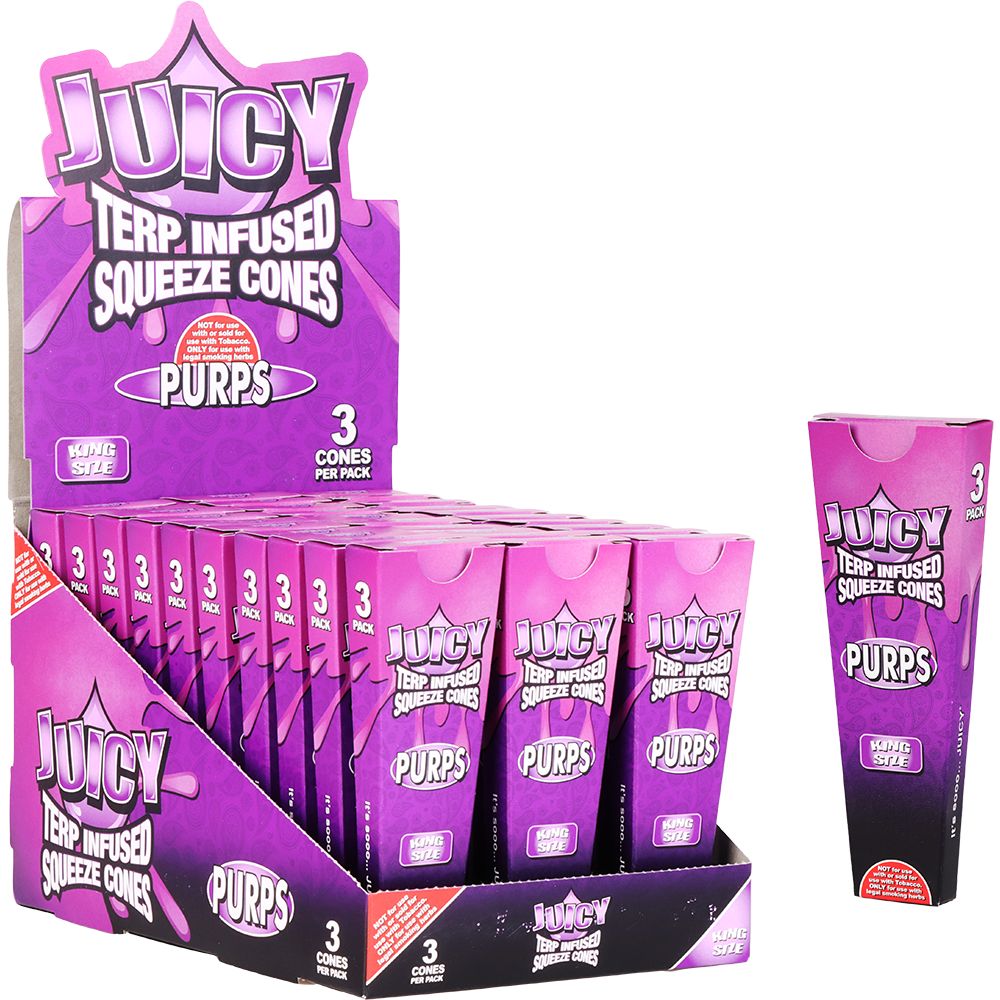 Juicy Terp Infused Squeeze Cones | Purps | 30pk