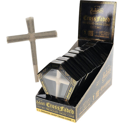 8CT - Beamer CrossFaded Organic Hemp Pre-Rolled Cross-Shaped Cone