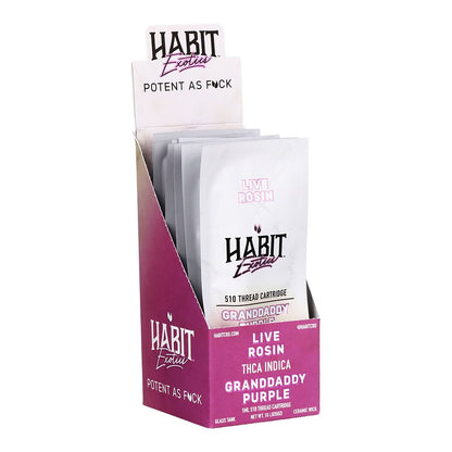 Habit Exotics THCA Rosin Ceramic Cartridge | 1g | 10ct