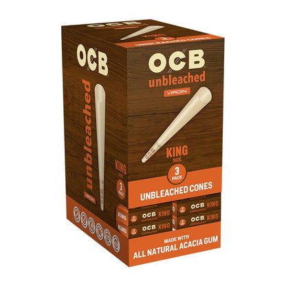 OCB Unbleached Pre-Rolled Cones | 24pk