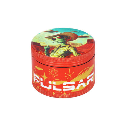 6CT - Pulsar Design Series Aluminum Grinder V2 - 4pc / 2.5" / Assorted Designs