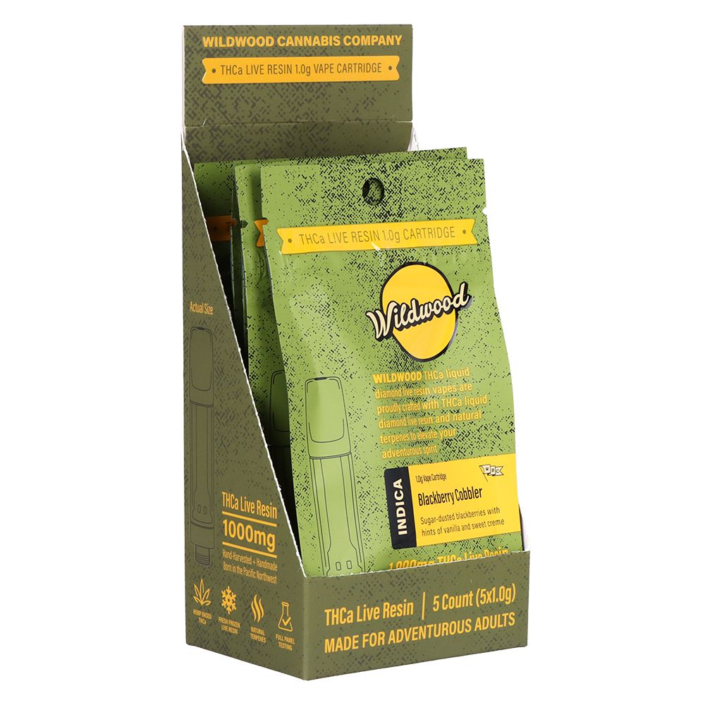 Wildwood Dispensary Grade Live Resin THCA Cartridge | 1g | 5ct